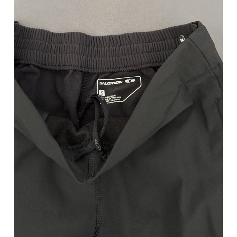 Salomón Technical Pants Womens Small Black Clima Wind Full Zipper Sides Stretch - Picture 2 of 16
